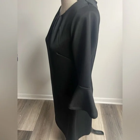 Black Dress with Mock Neck & Bell Sleeves! - Picture 4 of 15